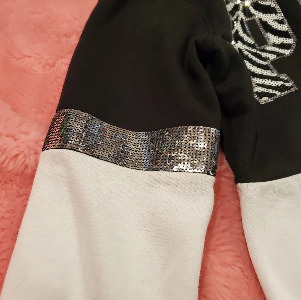 VS PINK sequin zip up - Picture 8 of 14